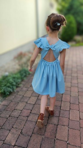 Letné šaty Olivia - Blankytne Modré
