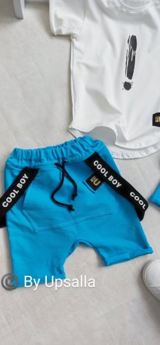 Pudlové  kraťasy s trakmi Cool Boy - modré - Veľkosť: 134