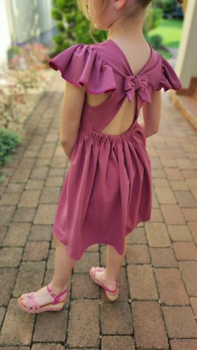Letné šaty Olivia - Malinové