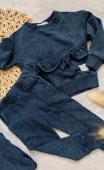 Dievčenská súprava La Bambola modrá jeans
